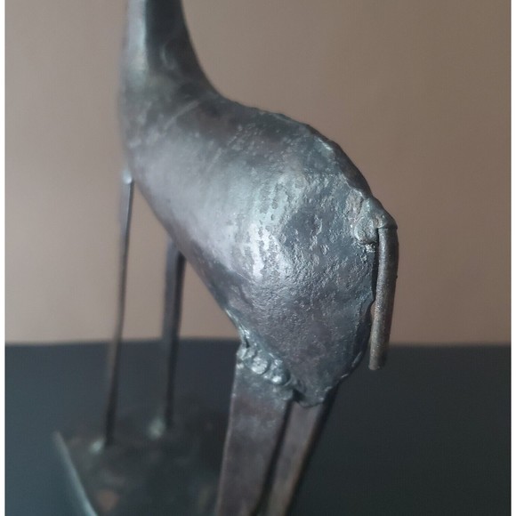 Brutalist Metal Sculpture, Figural Primitive Reindeer Elk Buck Wild Game Animal - Picture 2 of 11